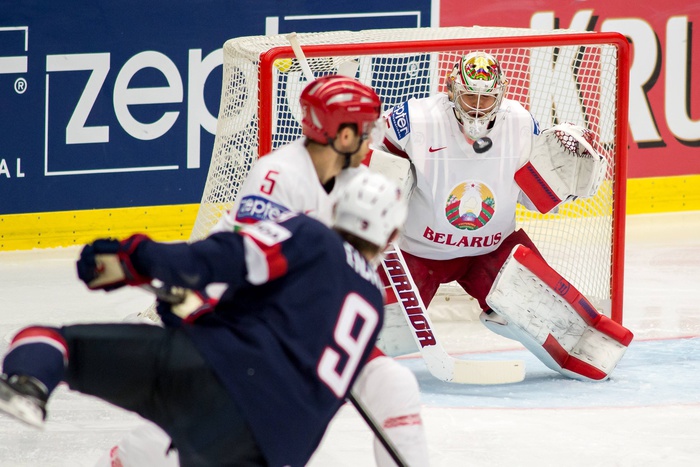 Белоруссия впервые победила США на чемпионате мира по хоккею