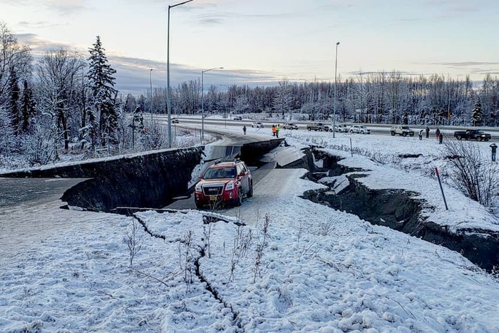 На Аляске произошло сильное землетрясение