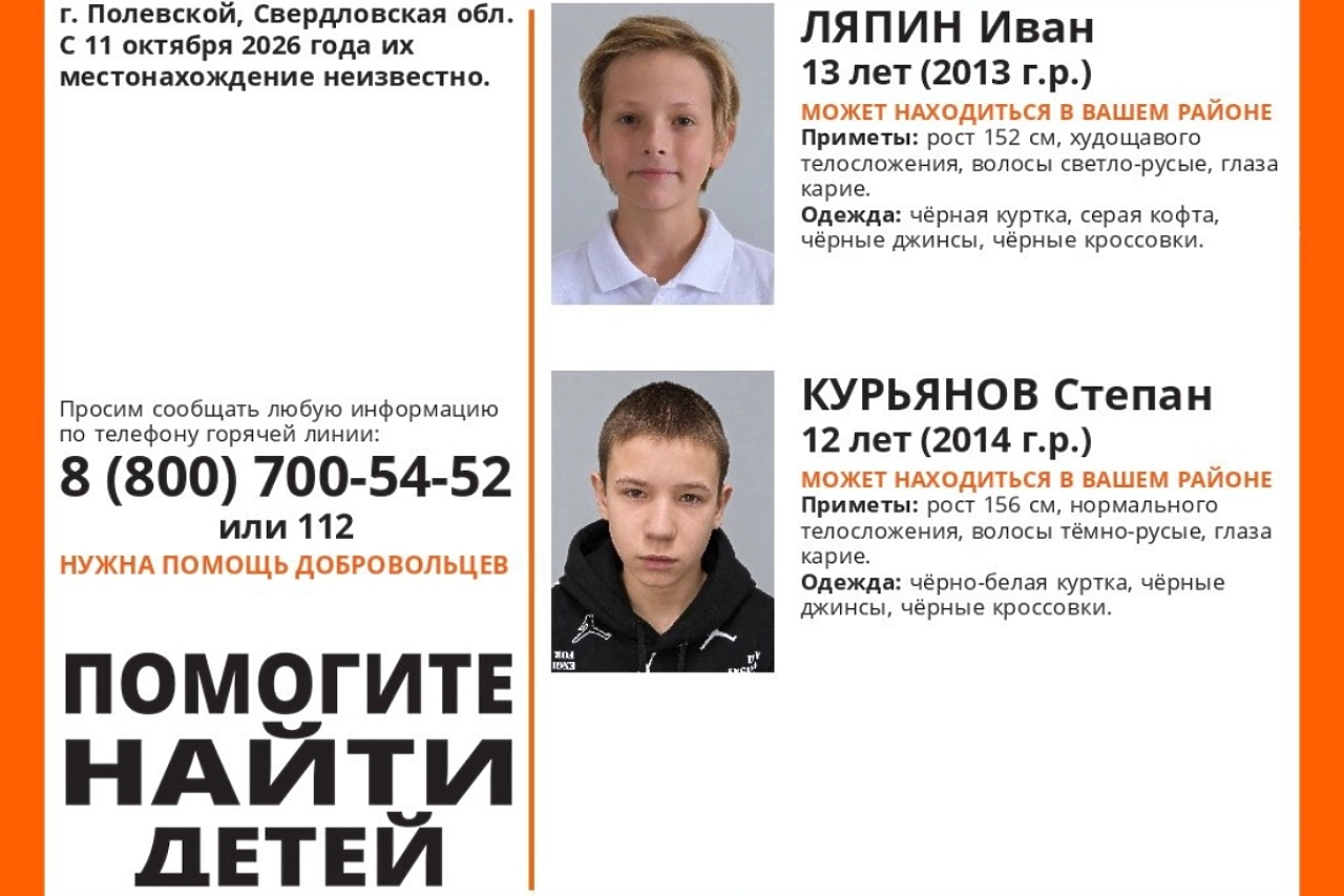 Трое детей пропали под Екатеринбургом
