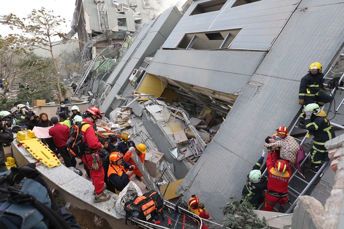Жертвами землетрясения на Тайване стали семь человек