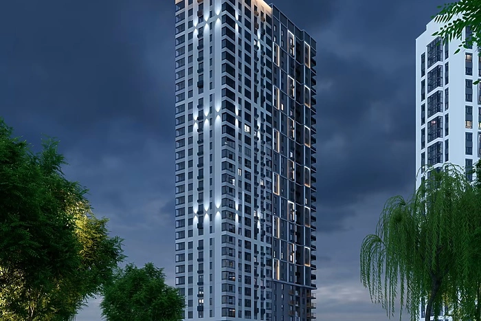 Скандальный проект 34-этажной «свечки» на Ботанике появился на «Дом.рф»