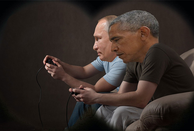 Однако нашлись и те, кому показалось, что Путин и Обама даже с такими взглядами могли бы заниматься одним мирным делом. Изображение: imgur.com