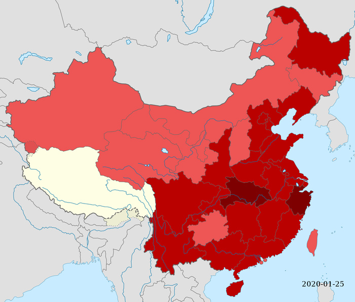 Карта распада китая