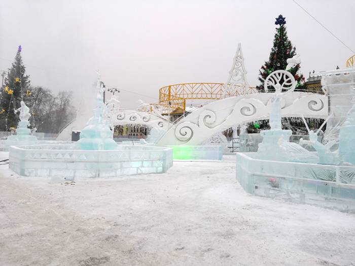 Ледовый городок. Екатеринбург, 2018-2019