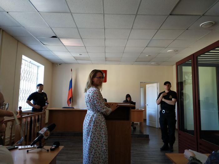 Единственный свидетель со стороны защиты, сотрудник аппарата уполномоченного по правам человека в Свердловской области Анна Деменина