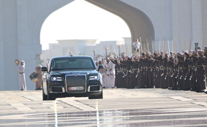 Церемония официальной встречи главы Российского государства в ОАЭ. Фото: kremlin.ru