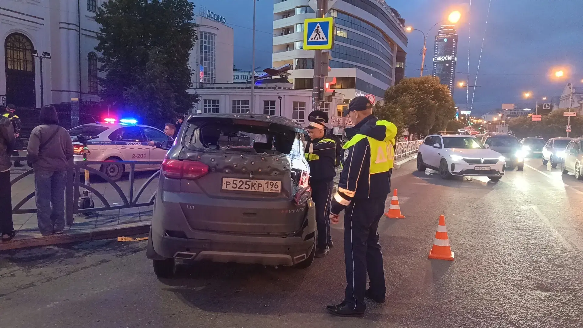 С места аварии. Фото: Госавтоинспекция России по Свердловской области