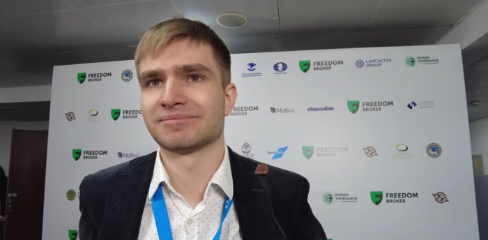 Чемпион Европы по шахматам Алексей Сарана. Фото: скрин видео You Tube 