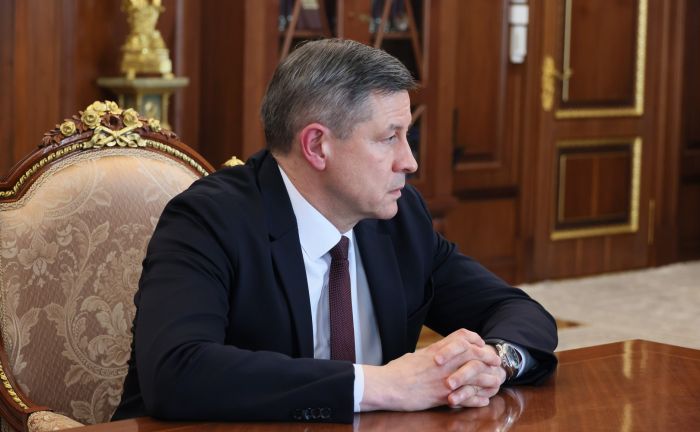  Егор Ковальчук назначен временно исполняющим обязанности губернатора Брянской области, 13 мая 2026 года. Москва, Кремль. Фото: kremlin.ru