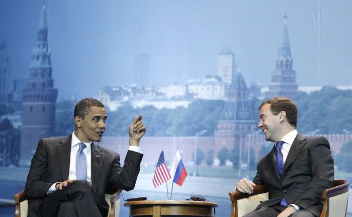 На российско-американском бизнес-форуме, июль 2009 года, Москва. Фото: kremlin.ru