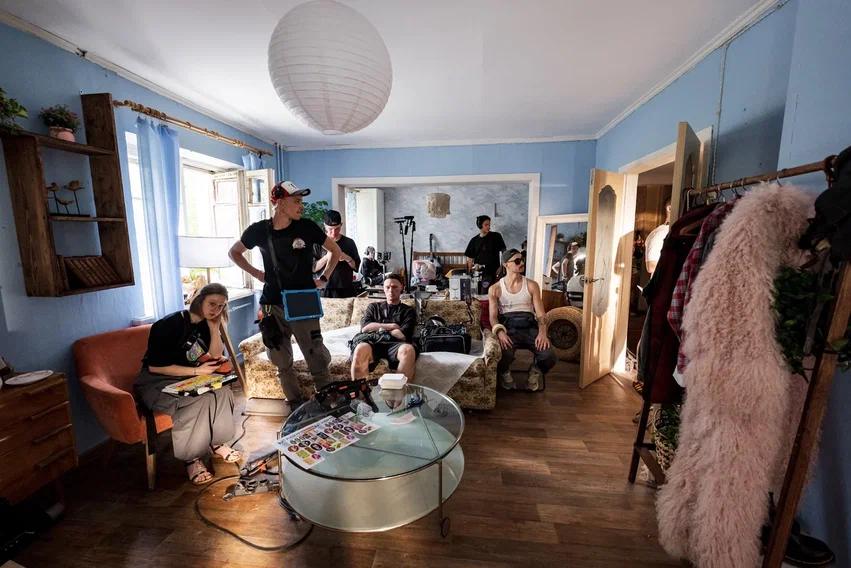 Сьемочная группа. Фото: пресс-служба онлайн-кинотеатра Wink