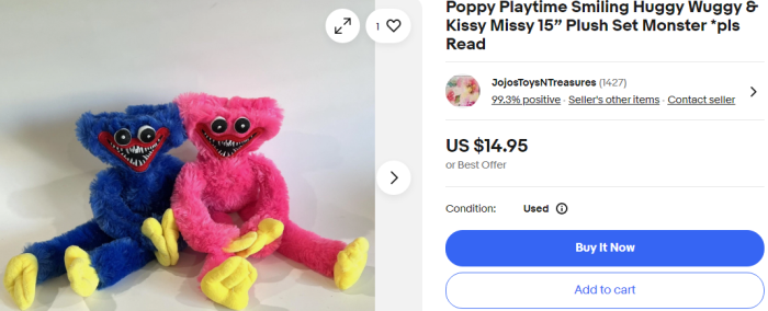 Хаги Ваги и Кисси Мисси. Фото: eBay