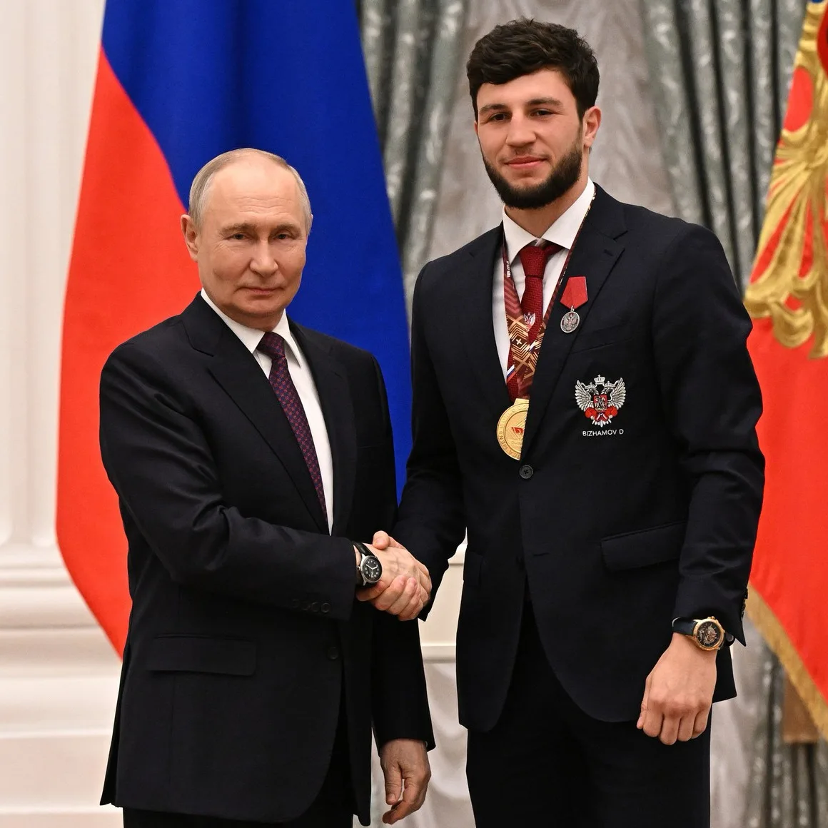 Чемпион мира по боксу, мастер спорта России международного класса Джамбулат Бижамов. Фото: Кристина Соловьёва, РИА «Новости»/kremlin.ru/канал RCC: MMA & Boxing в МАХ 