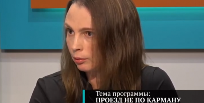 Анастасия Владимирская. Скрин видео эфира ЕТВ