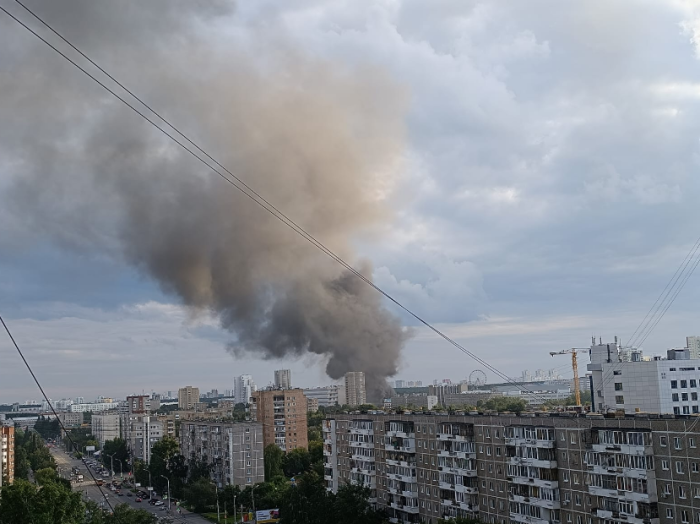 Пожар было видно накануне отовсюду