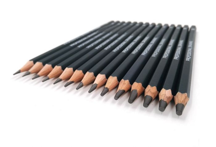 Профессиональные карандаши разной твердости