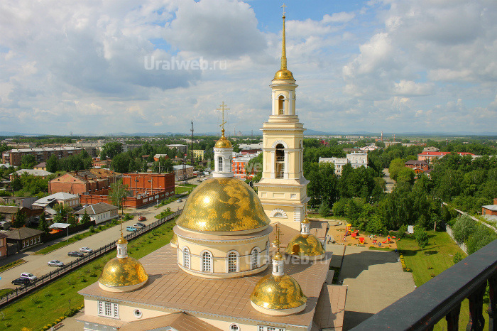 Невьянск. Спасо-Преображенский собор, вид сверху
