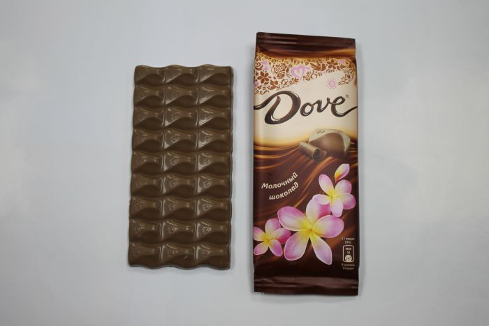 Шоколад Dove, ООО «Одинцовская кондитерская фабрика»,543 ккал/100 г
