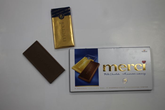 Шоколад Merci, ООО «Шторк» Россия, 578 ккал/100 г