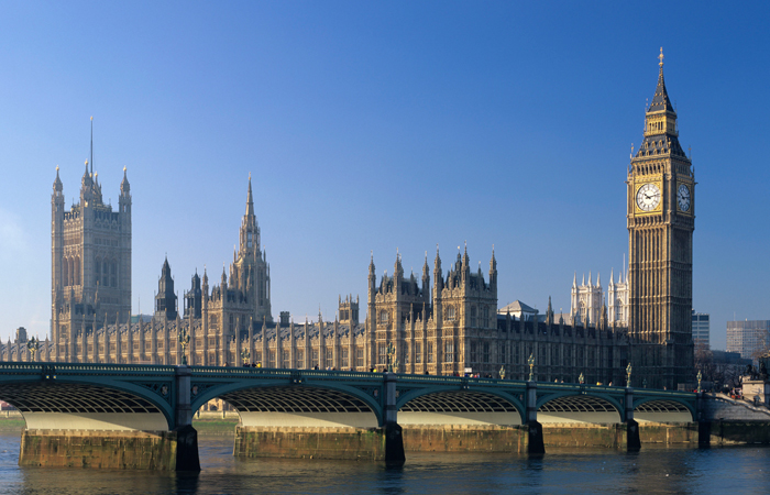 The Houses of Parliament at Westminster and Big Ben