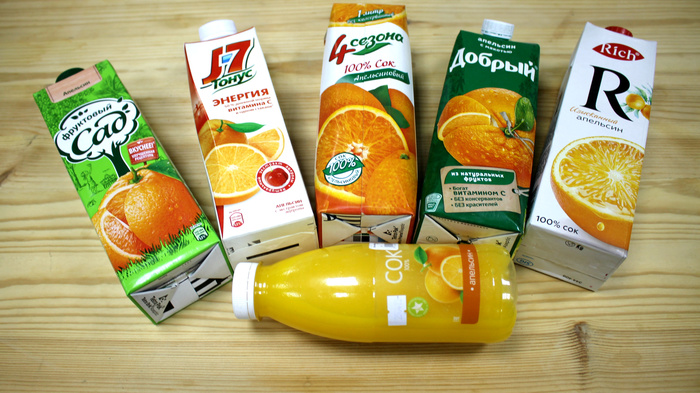 Тестируем апельсиновый сок. Выбираем самый вкусный и натуральный